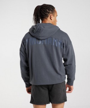 Gymshark Power Zip Hoodie Hoodies Grijs | 67QGORWLI