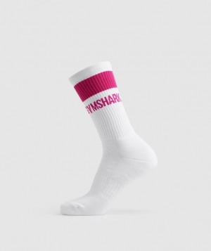 Gymshark Premium Jacquard Single Socks Sokken Roze | 85JLZHEUB