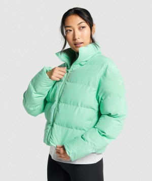 Gymshark Puffer Jacket Jackets / Outerwear Groen | 32EOQNDGK