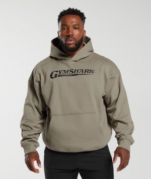 Gymshark Pump Cover Hoodie Hoodies Bruin | 98QFWIXNA