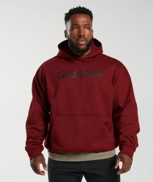 Gymshark Pump Cover Hoodie Hoodies Rood | 48NOLVWXU