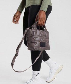 Gymshark Quilted Mini Tote All Bags Bruin | 82LIVQNDK