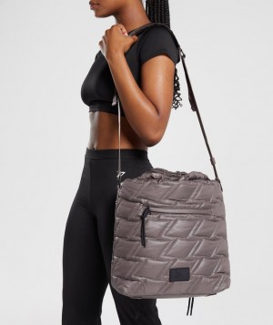 Gymshark Quilted Yoga Tote All Bags Bruin | 70UEGKNLV