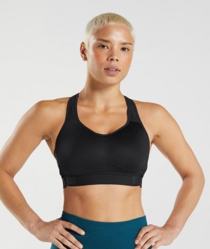 Gymshark Racerback High Support Sports Bra, B/C-E/F Sports Bras Zwart | 35MWSJYUD