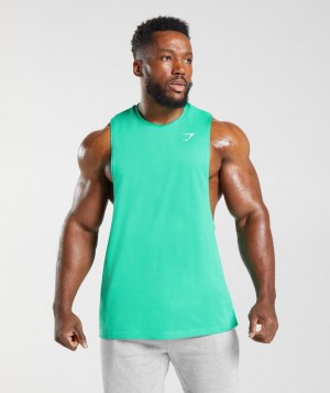 Gymshark React Drop Arm Tank Drop Armhole Tank Groen | 30SGFMEOY