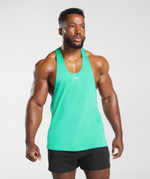 Gymshark React Stringer Stringer Groen | 89ZALVDNX