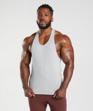 Gymshark React Stringer Stringer Lichtgrijs | 30QAPSDMW