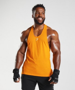 Gymshark React Stringer Stringer Oranje | 93GYPFQMN