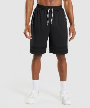 Gymshark Recess Basketball Shorts Korte Broek Black/White | 63WKTPRDO