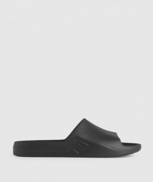 Gymshark Rest Day Slides All Slides Zwart | 18KJDHQYS