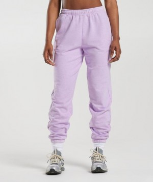 Gymshark Rest Day Sweats Joggers Broek Aura Lilac Marl | 68CNZHXUM