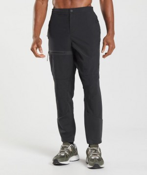 Gymshark Retake Woven Joggers Joggingbroek Zwart | 05TNOLXWK