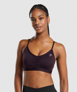 Gymshark Ruched Sports Bra Sports Bras Bruin | 75OGFEKBS