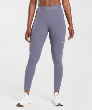 Gymshark Running Leggings Leggings Paars | 87SLYWMTJ