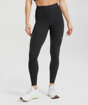 Gymshark Running Leggings Leggings Zwart | 68DRNJVBL