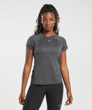 Gymshark Running T-Shirt T-Shirts Grijs | 06TPCALGY