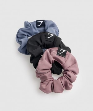 Gymshark Scrunchies 3pk Hoofddeksels Blauw | 51LBKFOSN