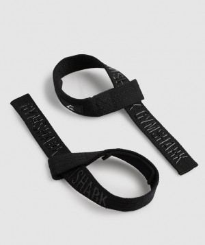 Gymshark Silicone Grip Lifting Straps All Equipment Zwart | 90APFZVBL