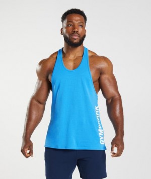 Gymshark Slice Stringer Stringer Blauw | 25LNFAHUZ