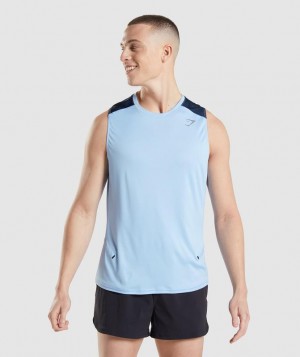 Gymshark Speed Evolve Tank Tanktop Blauw | 97GOXWBRI