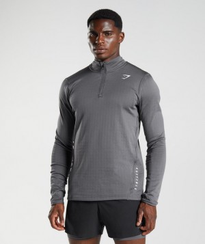 Gymshark Sport 1/4 Zip Pullovers Grijs | 42HQZOURL