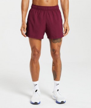 Gymshark Sport 5" Shorts Korte Broek Plum Pink/Black | 56OXTGWAK