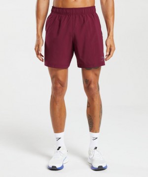 Gymshark Sport 7" Shorts Korte Broek Plum Pink/Black | 91QNLVORJ