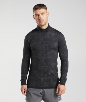 Gymshark Sport Seamless 1/4 Zip Pullovers Grijs | 39JZNVSKA