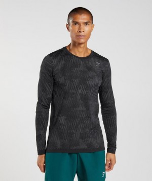 Gymshark Sport Seamless Long Sleeve T-Shirt Long Sleeve Top Grijs | 48HMLNKXS