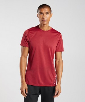 Gymshark Sport T-Shirt T-Shirts Salsa Red/Black Marl | 75BDKTHSV