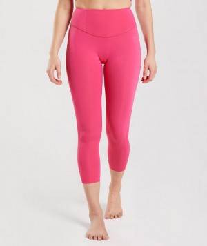 Gymshark Studio 7/8 Leggings Leggings Roze | 32ZNMHSTI