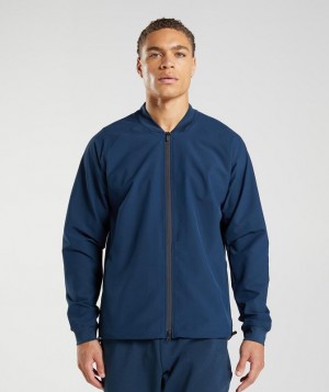 Gymshark Studio Jacket Jackets / Outerwear Donkerblauw | 47TOELFSU