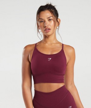 Gymshark Sweat Seamless Longline Sports Bra Sports Bras Roze | 30RFUZBMA