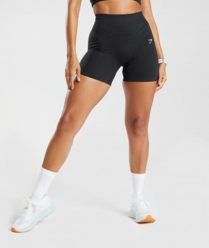 Gymshark Sweat Seamless Sculpt Shorts Korte Broek Zwart | 89IQYLERP