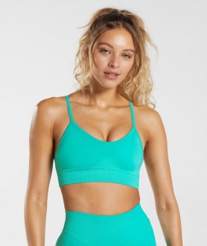 Gymshark Sweat Seamless Sports Bra Sports Bras Blauw | 37SLBVROY