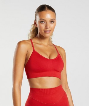 Gymshark Sweat Seamless Sports Bra Sports Bras Rood | 73GIXJWPC