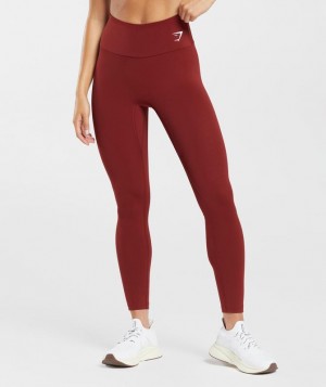 Gymshark Training Leggings Leggings Rood | 73VAYIGNQ