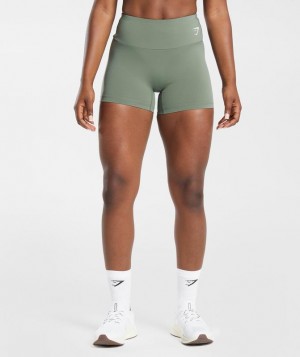 Gymshark Training Tight Shorts Korte Broek Groen | 86OPSBXRL