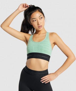 Gymshark Vision Sports Bra Sports Bras Groen | 49SDRKUTE