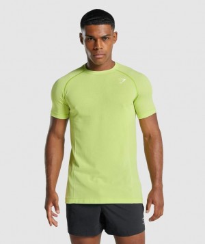 Gymshark Vital Light Seamless T-Shirt T-Shirts Geel | 26NFDQUET