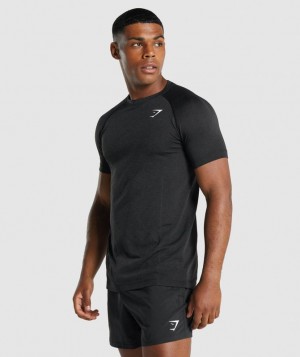 Gymshark Vital Light Seamless T-Shirt T-Shirts Zwart | 32BWMRYDH