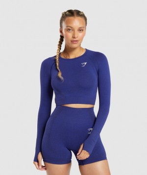 Gymshark Vital Seamless 2.0 Crop Top Crop Tops Paars | 63HWPORYI