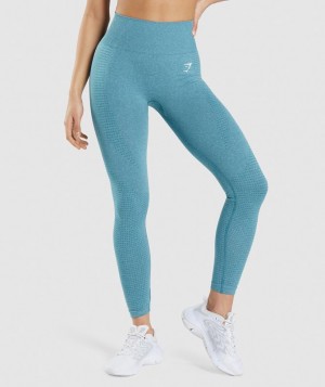 Gymshark Vital Seamless 2.0 Leggings Leggings Tahoe Teal Marl | 73RTJKWXL