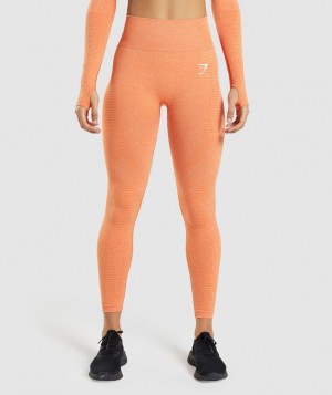 Gymshark Vital Seamless 2.0 Leggings Leggings Abrikoos Oranje | 43KSWQPVL