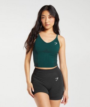 Gymshark Vital Seamless 2.0 Midi Tank Tanktop Diep | 05FLWXVDB