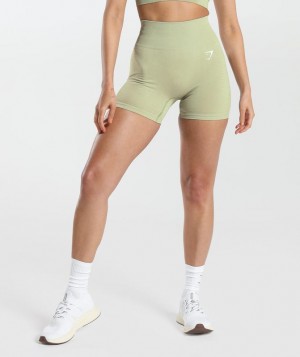 Gymshark Vital Seamless 2.0 Shorts Korte Broek Lichtgroen | 54NCWEKBY