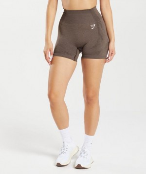 Gymshark Vital Seamless 2.0 Shorts Korte Broek Bruin | 16CELHXYK