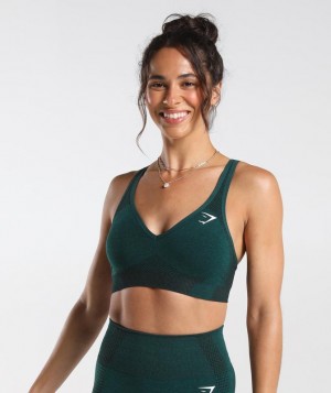 Gymshark Vital Seamless 2.0 V Neck Sports Bra Sports Bras Diep | 81TQYXLZD