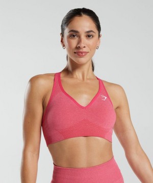 Gymshark Vital Seamless 2.0 V Neck Sports Bra Sports Bras Fuchsie | 05LRGPOZV