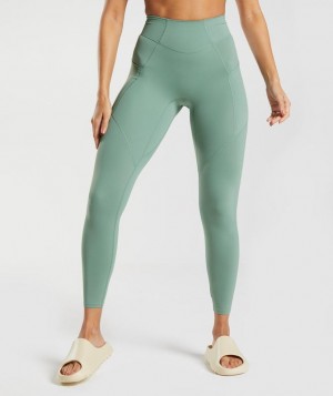 Gymshark Whitney Everyday Pocket Leggings Leggings Groen | 36JOANGZF